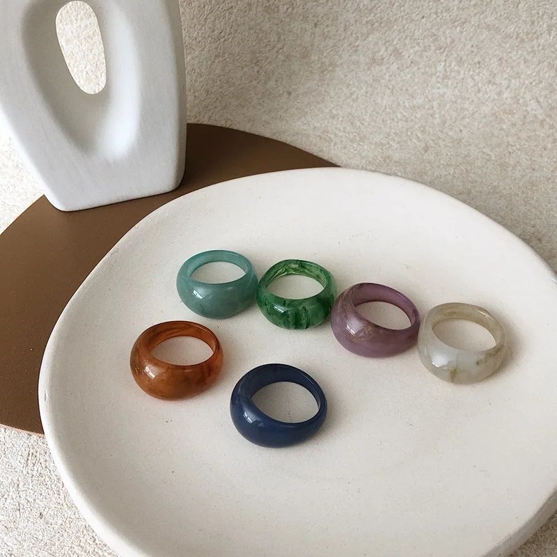 Transparent Marbled Ring
