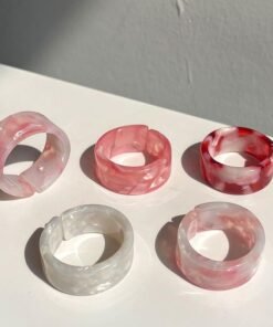Transparent Marbled Ring