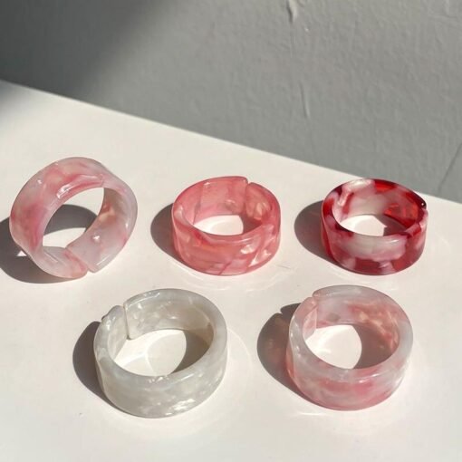 Transparent Marbled Ring