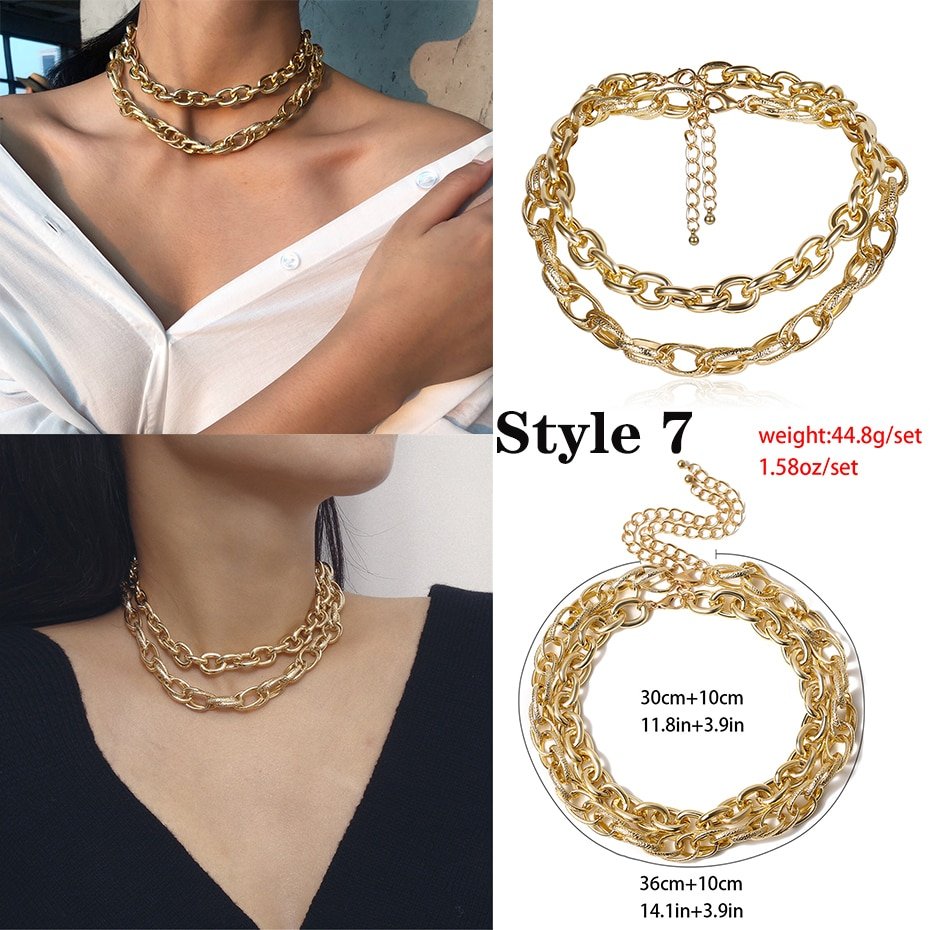 Women's Chain Stylized Necklace Women's Chain Stylized Necklace