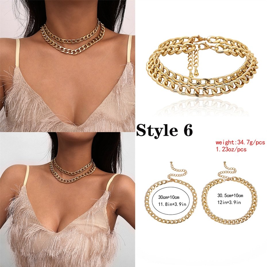 Women's Chain Stylized Necklace Women's Chain Stylized Necklace