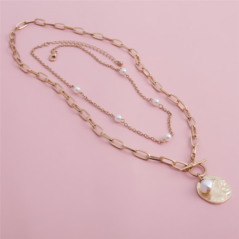 Women's Baroque Pearl Coin Pendant Women's Baroque Pearl Coin Pendant