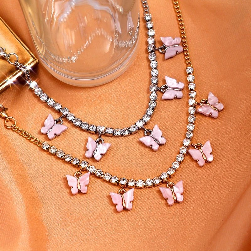 Butterfly Rhinestone Women's Ankle Bracelet Butterfly Rhinestone Women's Ankle Bracelet