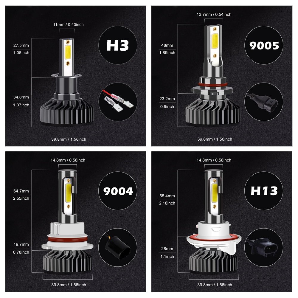 Mini LED Car Headlight Bulbs Mini LED Car Headlight Bulbs
