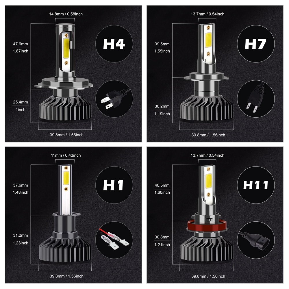 Mini LED Car Headlight Bulbs Mini LED Car Headlight Bulbs