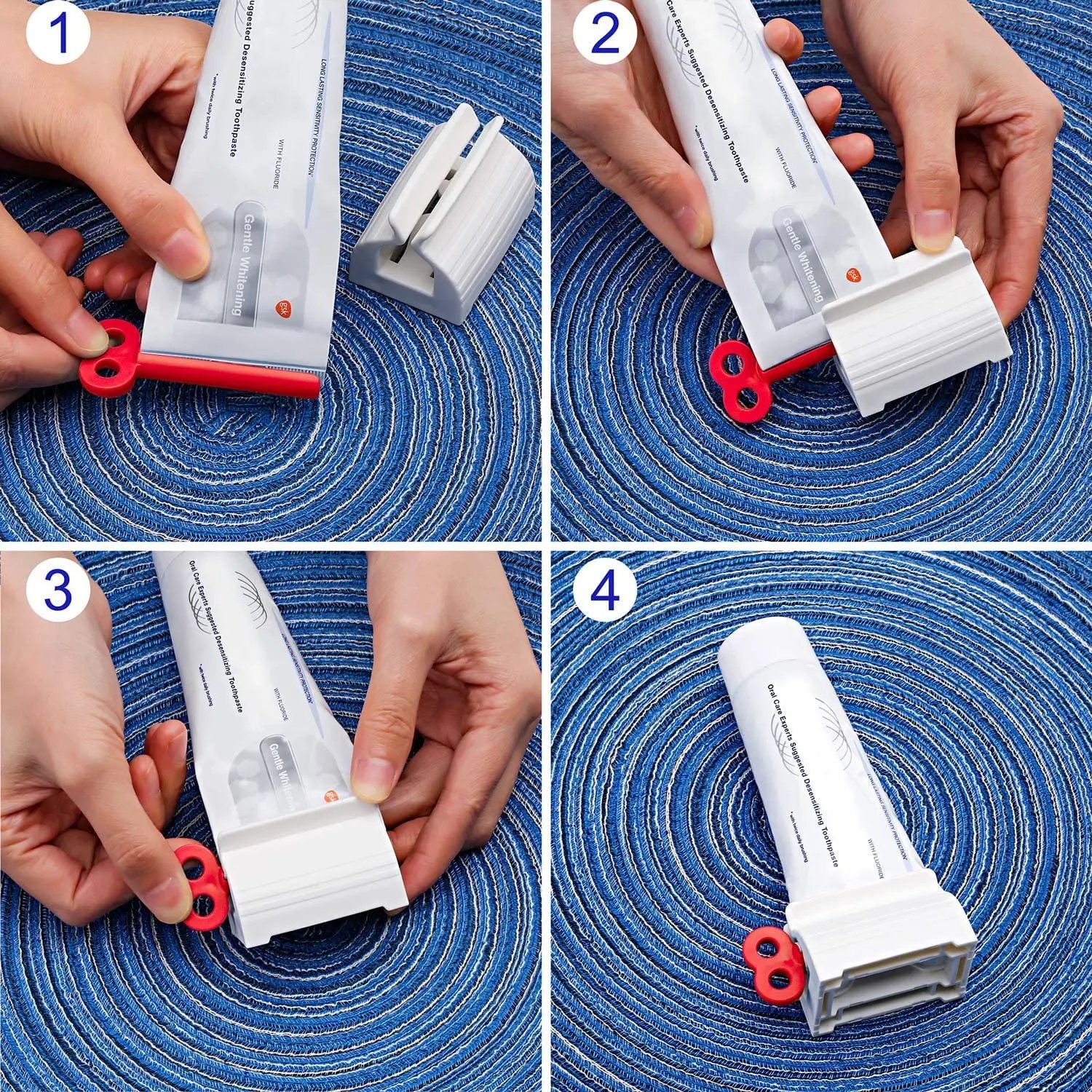 3Pieces Rolling Tube Toothpaste Squeezer Toothpaste Seat Holder Stand Rotate Toothpaste Dispenser for Bathroom (Mix Color) 3Pieces Rolling Tube Toothpaste Squeezer Toothpaste Seat Holder Stand Rotate Toothpaste Dispenser for Bathroom (Mix Color)
