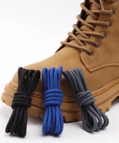 Bold Round Shoelaces Quality Durable Polyester Sneakers Shoe laces Boots Laces for Shoes 80/100/120/140/160cm 1Pair Shoestrings