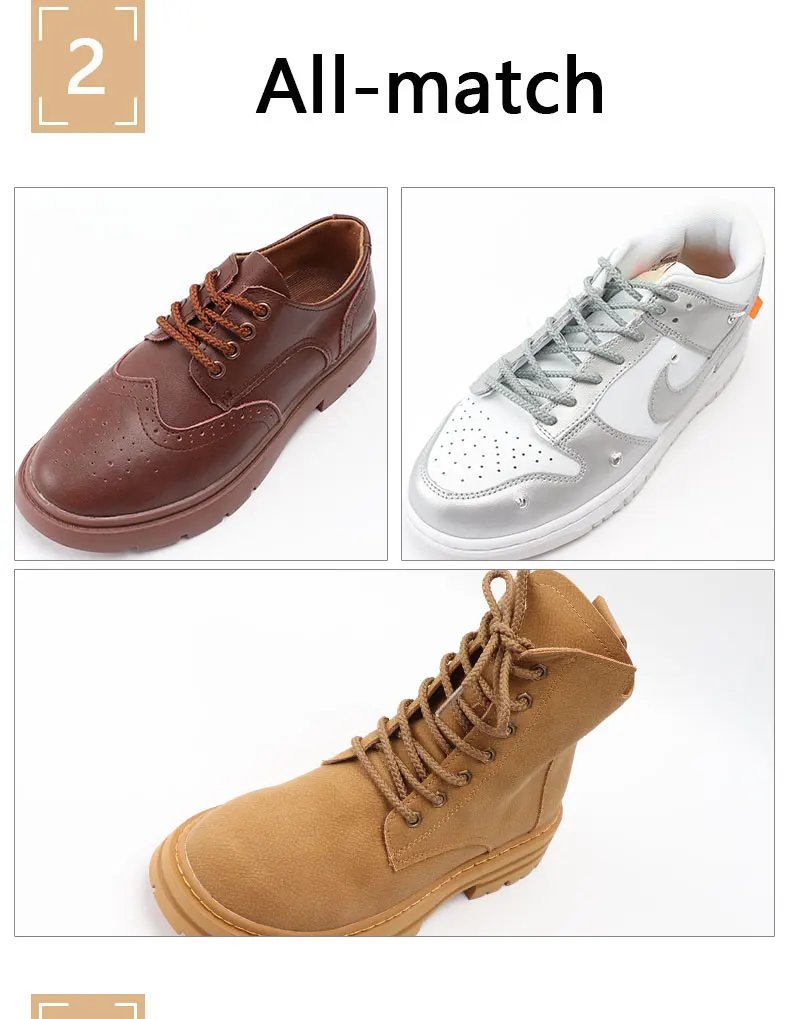 Bold Round Shoelaces Quality Durable Polyester Sneakers Shoe laces Boots Laces for Shoes 80/100/120/140/160cm 1Pair Shoestrings