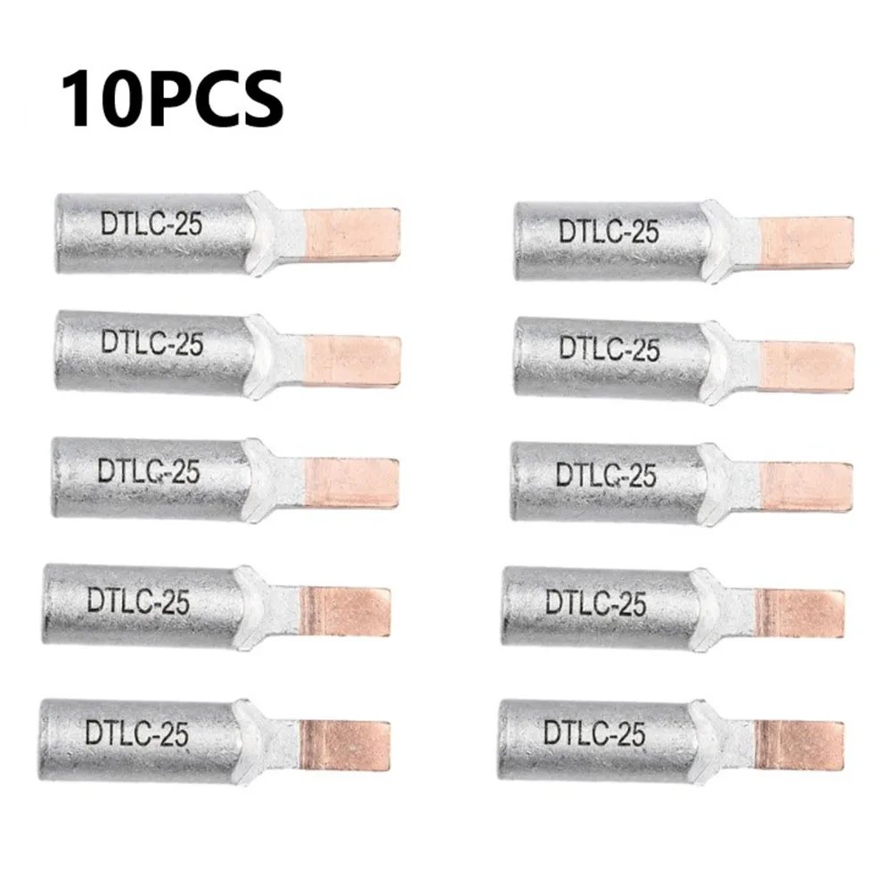 10pcs Wire Terminals DTLC-10 DTLC-16 DTLC-25 10-25mm2 For Circuit Breaker Wire DTLC Terminal Cable Lugs Wiring Connector 10pcs Wire Terminals DTLC-10 DTLC-16 DTLC-25 10-25mm2 For Circuit Breaker Wire DTLC Terminal Cable Lugs Wiring Connector