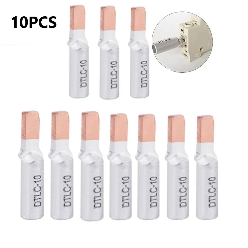 10pcs Wire Terminals DTLC-10 DTLC-16 DTLC-25 10-25mm2 For Circuit Breaker Wire DTLC Terminal Cable Lugs Wiring Connector 10pcs Wire Terminals DTLC-10 DTLC-16 DTLC-25 10-25mm2 For Circuit Breaker Wire DTLC Terminal Cable Lugs Wiring Connector