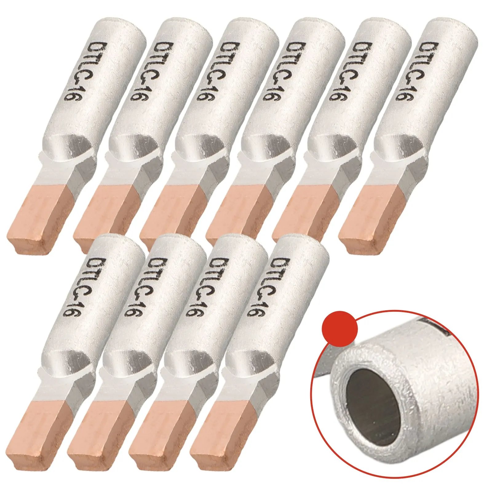 10pcs Wire Terminals DTLC-10 DTLC-16 DTLC-25 10-25mm2 For Circuit Breaker Wire DTLC Terminal Cable Lugs Wiring Connector 10pcs Wire Terminals DTLC-10 DTLC-16 DTLC-25 10-25mm2 For Circuit Breaker Wire DTLC Terminal Cable Lugs Wiring Connector