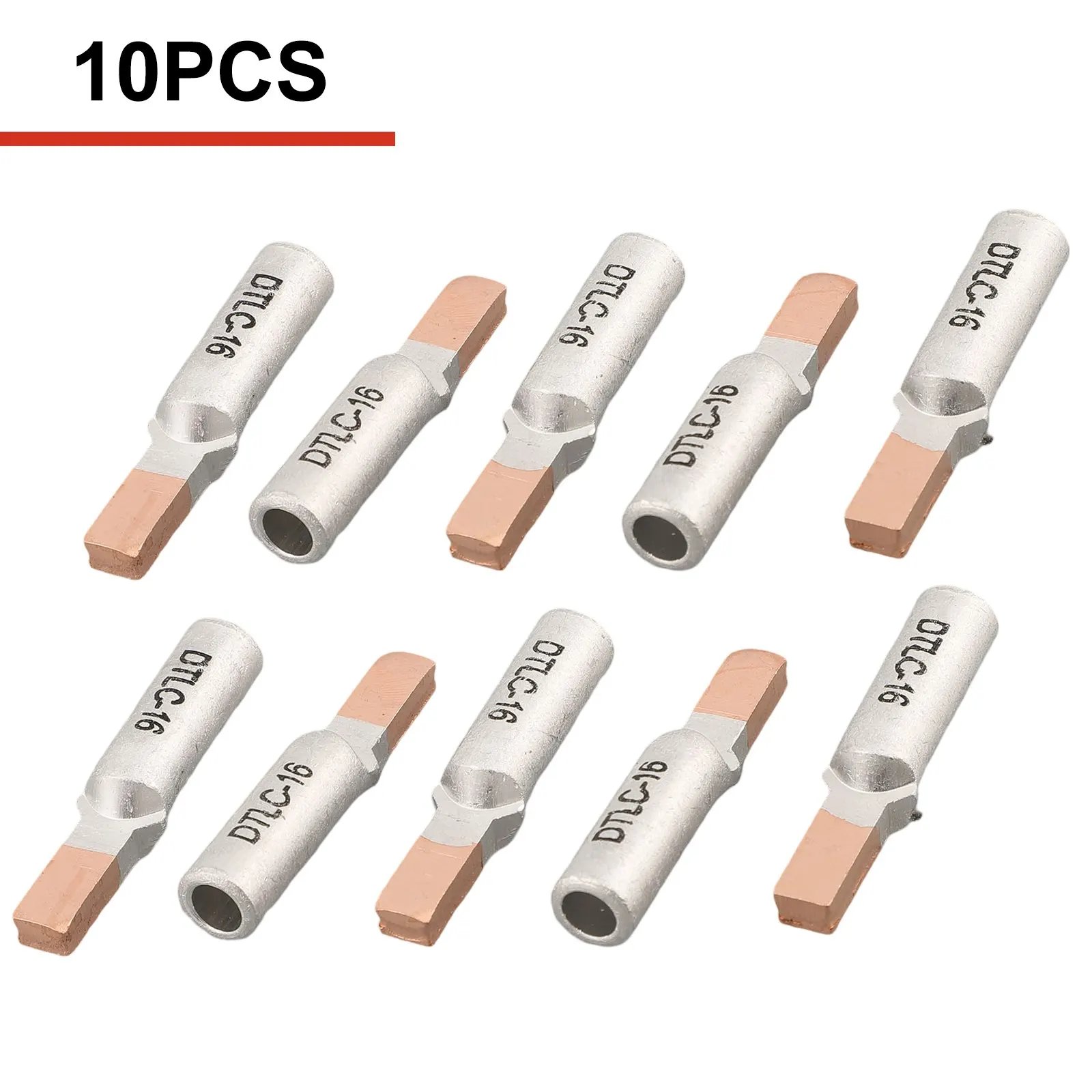 10pcs Wire Terminals DTLC-10 DTLC-16 DTLC-25 10-25mm2 For Circuit Breaker Wire DTLC Terminal Cable Lugs Wiring Connector 10pcs Wire Terminals DTLC-10 DTLC-16 DTLC-25 10-25mm2 For Circuit Breaker Wire DTLC Terminal Cable Lugs Wiring Connector