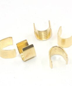 Alternative view of 300pc DJ453 454 U Shape Copper Ring Terminals Crimp Kit - Non-Insulated Assortment Cable Wire Spade Electric Butt Connector Kit