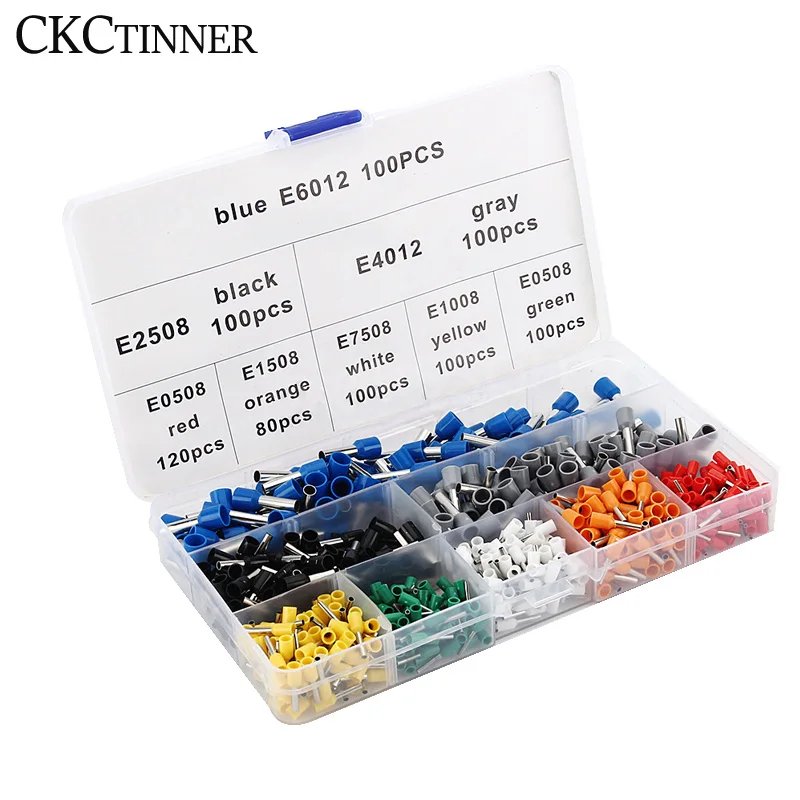 800pcs 1200pcs Insulate Cold Pressed Terminal Ferrule Insulated Double Wiring VE Cable Connector Dual Wire Tube Terminal Kit Set 800pcs 1200pcs Insulate Cold Pressed Terminal Ferrule Insulated Double Wiring VE Cable Connector Dual Wire Tube Terminal Kit Set