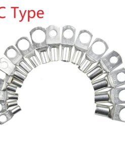 5Pcs SC Type Wire Nose Terminal SC6 SC10 SC16 SC25 SC35 SC50 SC70 SC95 Bare Copper Battery Block Lugs Hole Crimp Wire Connectors