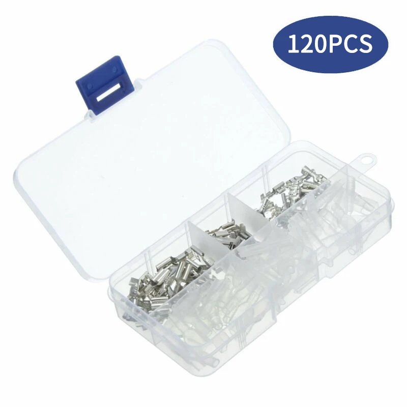2.8/4.8/6.3mm Insulated Female Male Spade Crimp Terminals Sleeve Wire Wrap Connector And Insulated Sleeves Kit 2.8/4.8/6.3mm Insulated Female Male Spade Crimp Terminals Sleeve Wire Wrap Connector And Insulated Sleeves Kit