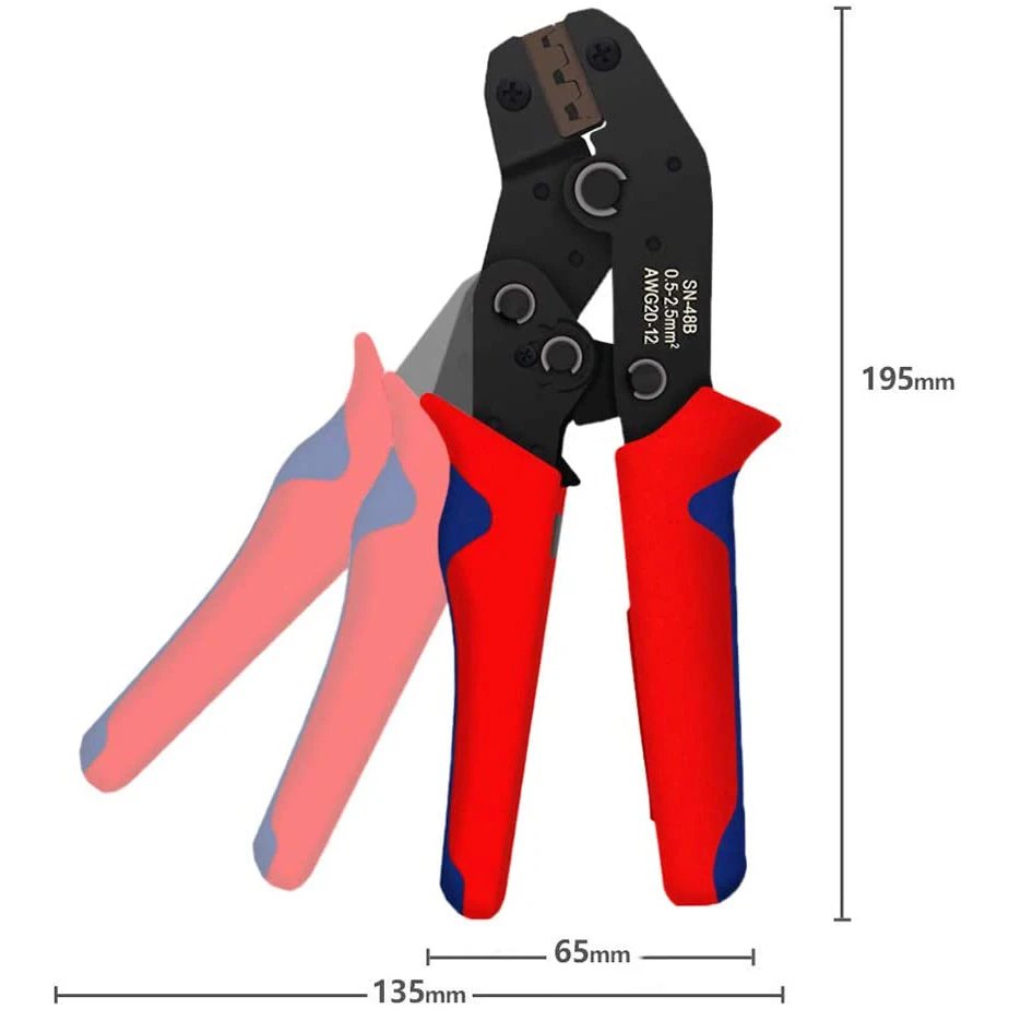 2.8/4.8/6.3mm Insulated Female Male Spade Crimp Terminals Sleeve Wire Wrap Connector And Insulated Sleeves Kit 2.8/4.8/6.3mm Insulated Female Male Spade Crimp Terminals Sleeve Wire Wrap Connector And Insulated Sleeves Kit