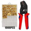 2.8/4.8/6.3mm Insulated Female Male Spade Crimp Terminals Sleeve Wire Wrap Connector And Insulated Sleeves Kit
