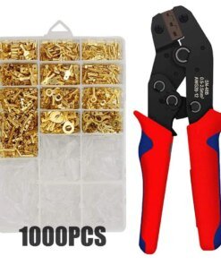 2.8/4.8/6.3mm Insulated Female Male Spade Crimp Terminals Sleeve Wire Wrap Connector And Insulated Sleeves Kit