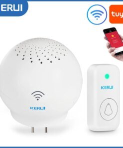 KERUI Tuya Smart Doorbell & WiFi Alarm System 52 Ring Tones Door Bell Smart Life APP Control 100 Meter Wireless Range Home Alarm