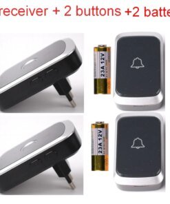 Waterproof Wireless Doorbell AC 100V-240V EU Plug Smart Remote control Door Bell Rings with battery included , plug and play.