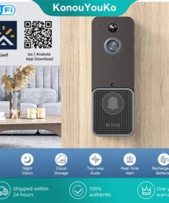 Aiwit T6 Wireless WiFi Video Doorbell Camera Smart Home Outdoor Door Bell Intercom HD Infrad Night Vision Security Protection