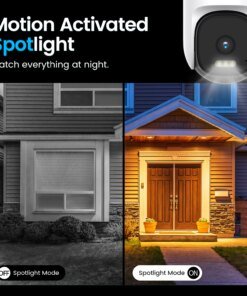 Alternative view of VIMTAG 3.5K Security Camera Outdoor CCTV WIFI Camera 360° PTZ Auto Track HD Color Night Vision 2-Way Talk IP Surveillance Camera