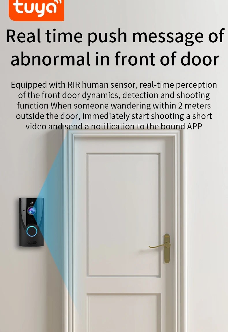 Zemismart Tuya WiFi 1080P Smart Video Doorbell Installed Battery Wireless Video Intercom Remote Recording Night Vision Camera Zemismart Tuya WiFi 1080P Smart Video Doorbell Installed Battery Wireless Video Intercom Remote Recording Night Vision Camera