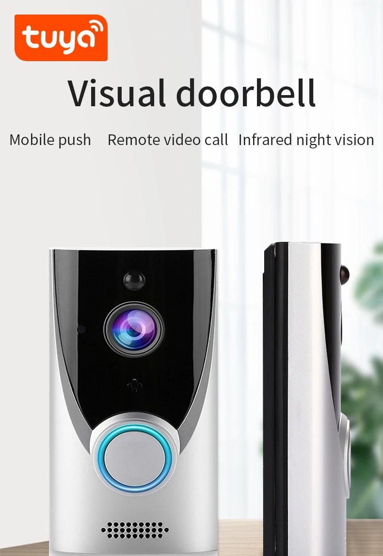 Zemismart Tuya WiFi 1080P Smart Video Doorbell Installed Battery Wireless Video Intercom Remote Recording Night Vision Camera Zemismart Tuya WiFi 1080P Smart Video Doorbell Installed Battery Wireless Video Intercom Remote Recording Night Vision Camera