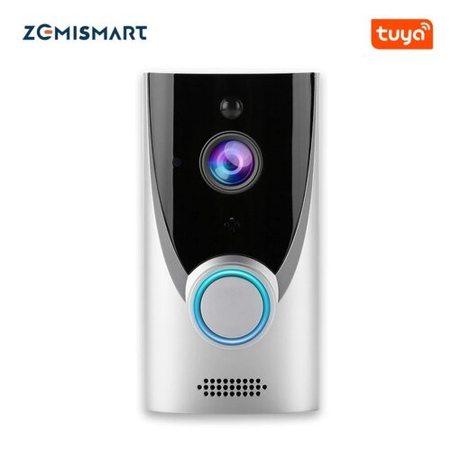 Zemismart Tuya WiFi 1080P Smart Video Doorbell Installed Battery Wireless Video Intercom Remote Recording Night Vision Camera