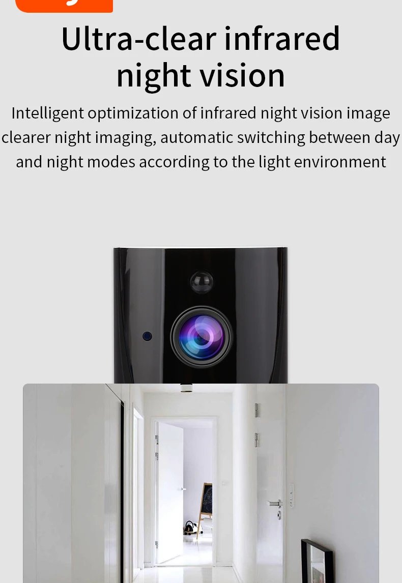 Zemismart Tuya WiFi 1080P Smart Video Doorbell Installed Battery Wireless Video Intercom Remote Recording Night Vision Camera Zemismart Tuya WiFi 1080P Smart Video Doorbell Installed Battery Wireless Video Intercom Remote Recording Night Vision Camera