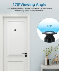 Alternative view of Awapow Tuya Wifi Peephole Camera Mini Door Eye Viewer HD 1080P PIR Night Vision Wireless Motion Detection Smart Home Security