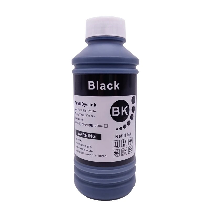 500ML Universal BK C M Y Refill Dye Based Ink Large Capacity Use For Epson Canon HP Brother Lexmark Samsung Dell Inkjet Printer 500ML Universal BK C M Y Refill Dye Based Ink Large Capacity Use For Epson Canon HP Brother Lexmark Samsung Dell Inkjet Printer
