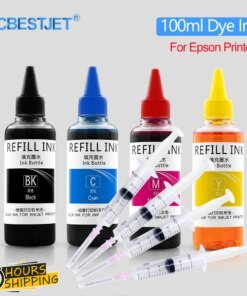 100ml Refill Dye Ink Kit For For Epson WF-2630 WF-2631 WF-2650WF-2750 WF-2751 WF-2760 WF-2761 WF-2830 WF-2860 Inkjet Printer