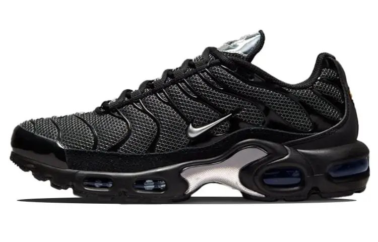Nike Air Max Plus Black Suede Silver Sneakers shoes DQ0850-001