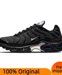 Nike Air Max Plus Black Suede Silver Sneakers shoes DQ0850-001