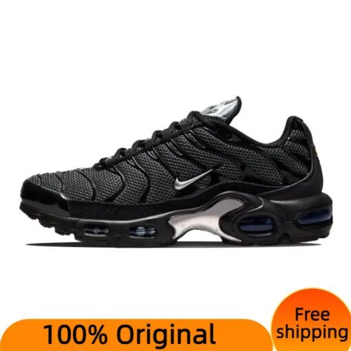 Nike Air Max Plus Black Suede Silver Sneakers shoes DQ0850-001