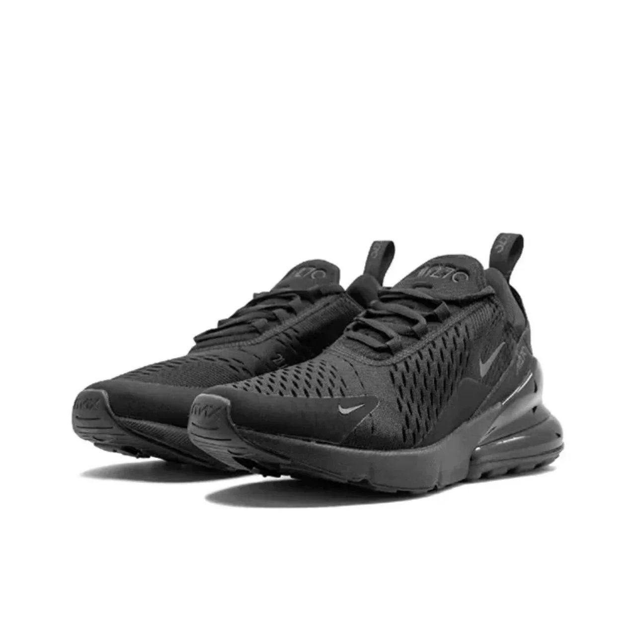 Nike Air Max 270 Mesh Shock Absorption Non-Slip Abrasion Resistant Low Top Air Cushion Running Shoes Unisex Black & White Nike Air Max 270 Mesh Shock Absorption Non-Slip Abrasion Resistant Low Top Air Cushion Running Shoes Unisex Black & White