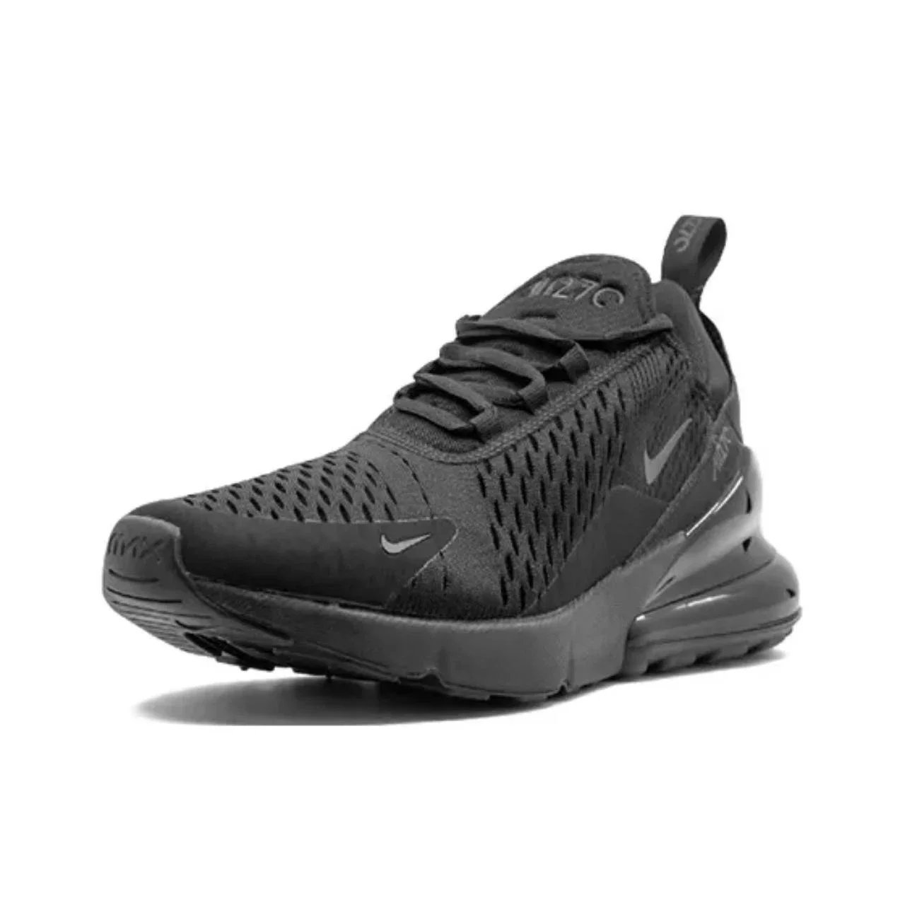 Nike Air Max 270 Mesh Shock Absorption Non-Slip Abrasion Resistant Low Top Air Cushion Running Shoes Unisex Black & White Nike Air Max 270 Mesh Shock Absorption Non-Slip Abrasion Resistant Low Top Air Cushion Running Shoes Unisex Black & White