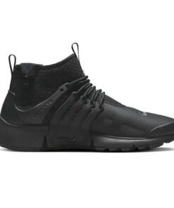Alternative view of Nike Air Presto Mid Utility Triple Black Sneakers Shoes DC8751-003 With Original Box