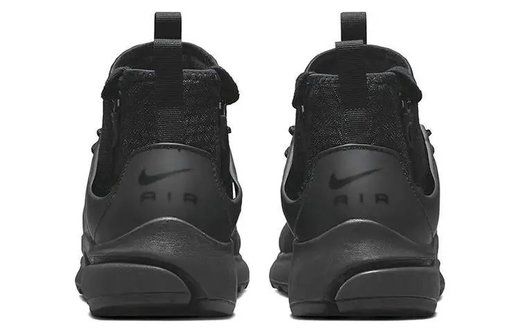 Nike Air Presto Mid Utility Triple Black Sneakers Shoes DC8751-003 With Original Box