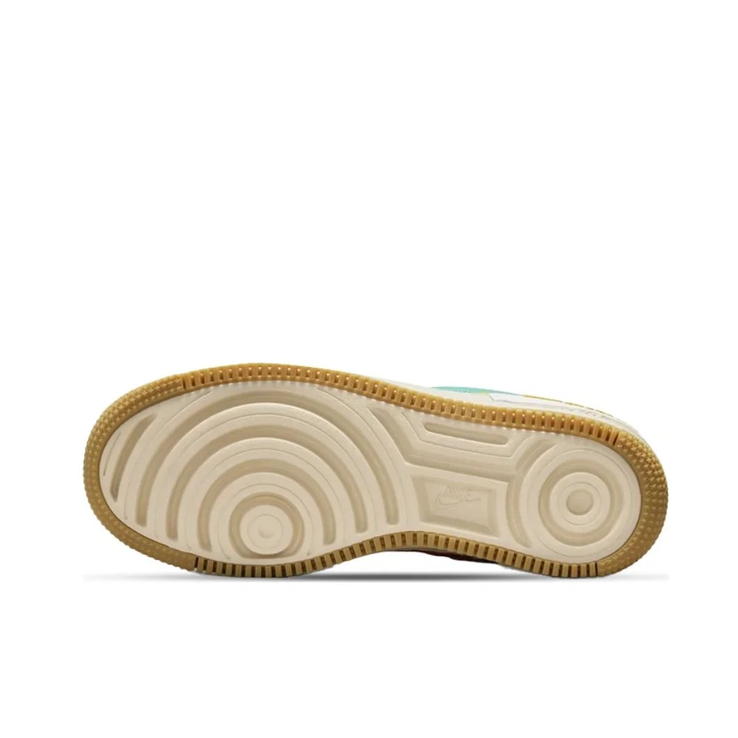 Nike Pink and White Colorway Air Force 1 Shadow Original Low Top Boardshorts Anti-skid Wearable Women's Casual Shoes