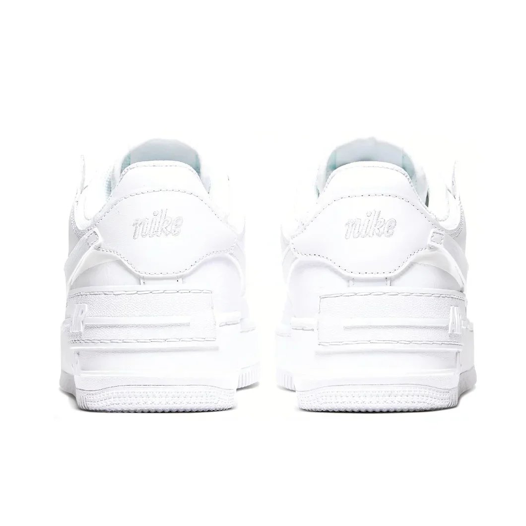 Nike Pink and White Colorway Air Force 1 Shadow Original Low Top Boardshorts Anti-skid Wearable Women's Casual Shoes