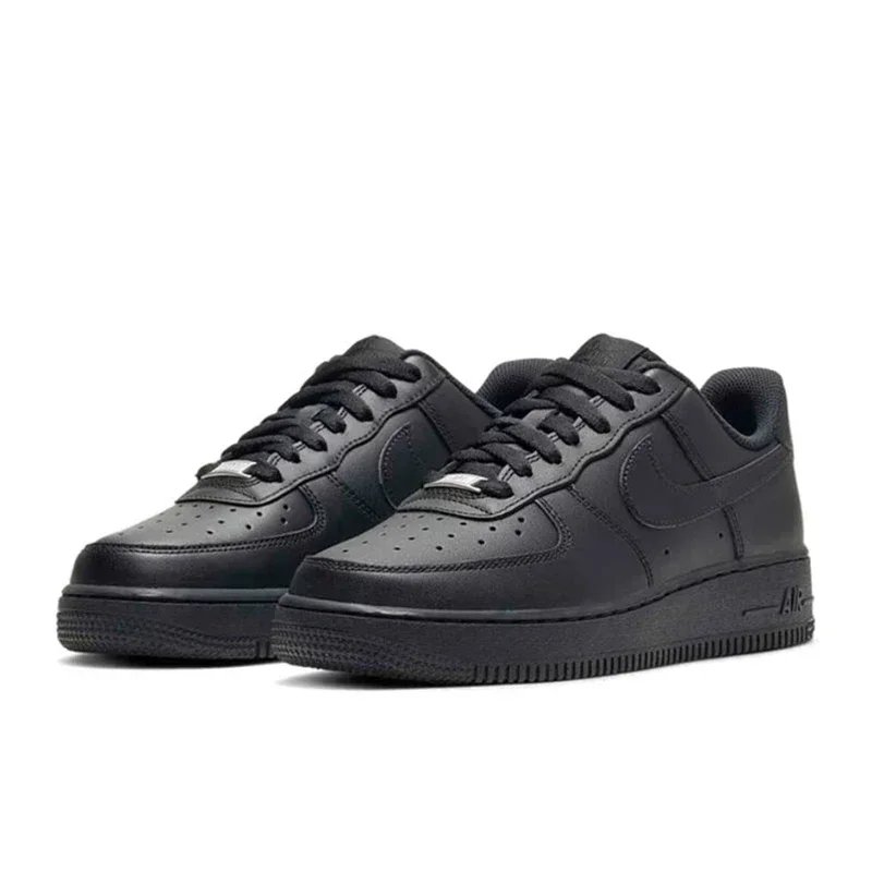 Nike Air Force 1 07 Men and Women Casual Sneakers Af 1 Sports Retro Skateboarding Shoes Black and White Nike Air Force 1 07 Men and Women Casual Sneakers Af 1 Sports Retro Skateboarding Shoes Black and White