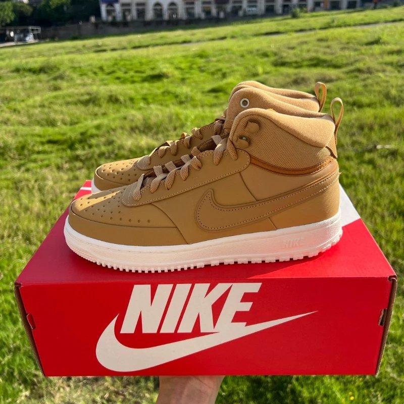 Nike Court Vision Mid Winter 'Elemental Gold' Sneakers shoes DR7882-700 With Original Box