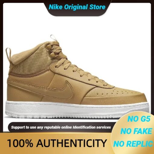Nike Court Vision Mid Winter 'Elemental Gold' Sneakers shoes DR7882-700 With Original Box