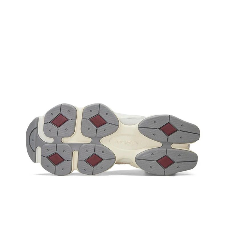 Original New Balance NB 9060 Non-Slip Lightweight Sports Casual Shoes Light Grey Men's and Women's Unisex Sneakers U9060GRY