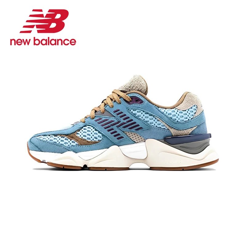 Original New Balance NB 9060 Non-Slip Lightweight Sports Casual Shoes Light Grey Men's and Women's Unisex Sneakers U9060GRY