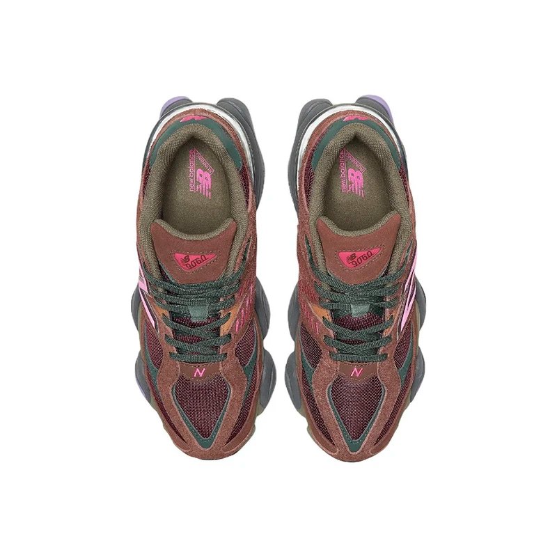 Original New Balance NB 9060 Non-Slip Lightweight Sports Casual Shoes Light Grey Men's and Women's Unisex Sneakers U9060GRY