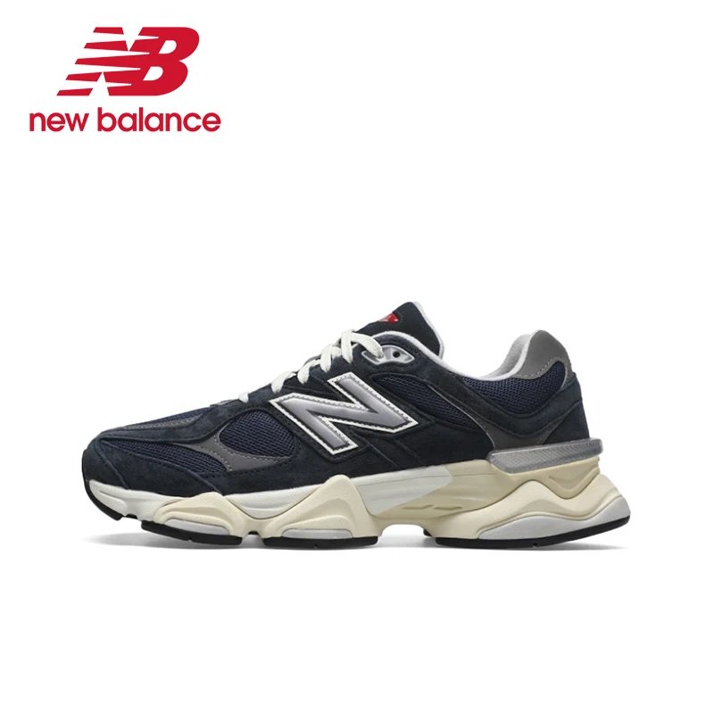 Original New Balance NB 9060 Non-Slip Lightweight Sports Casual Shoes Light Grey Men's and Women's Unisex Sneakers U9060GRY